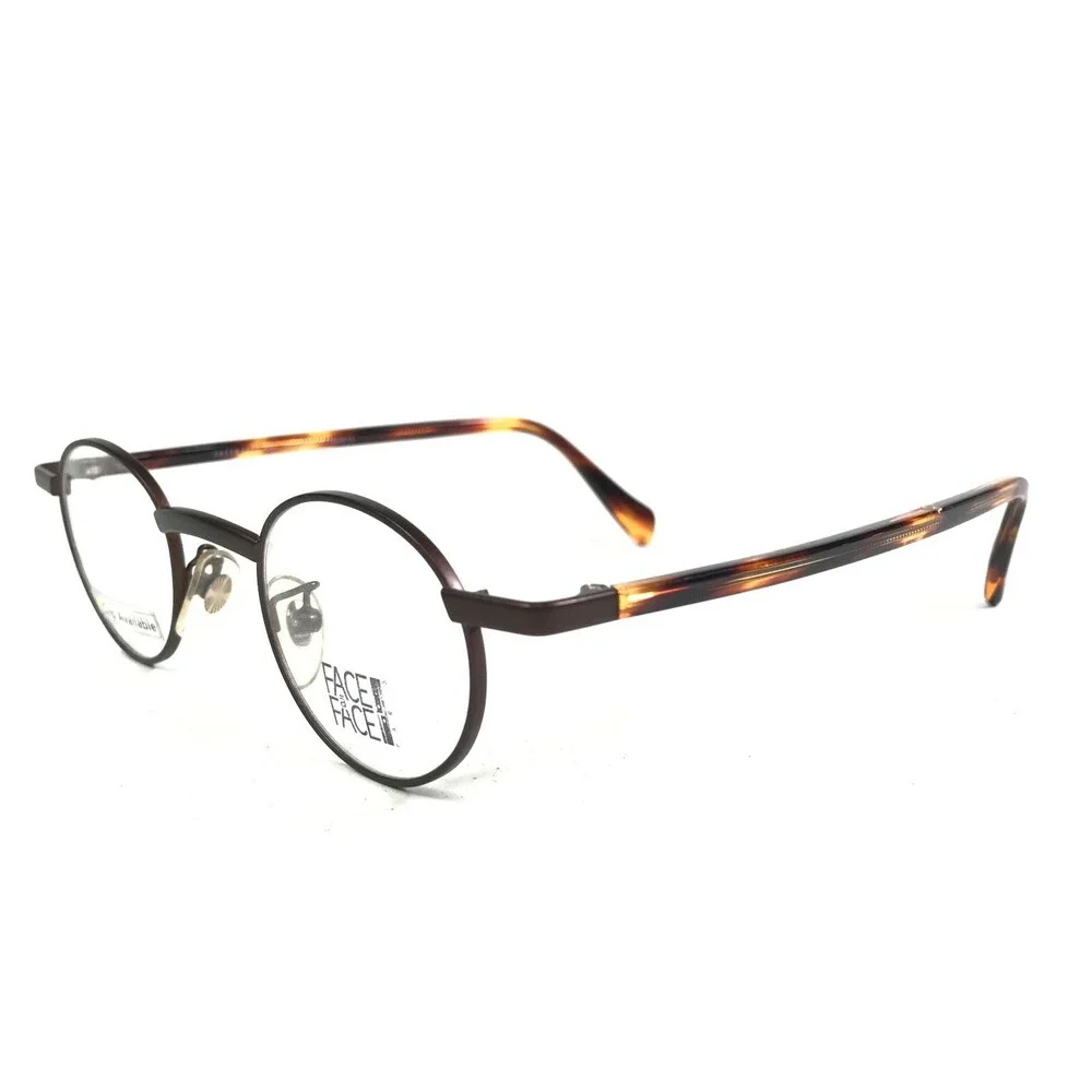 Face a Face TONIC Eyeglasses Frames Brown Tortoise Round Full Rim 50-22-125